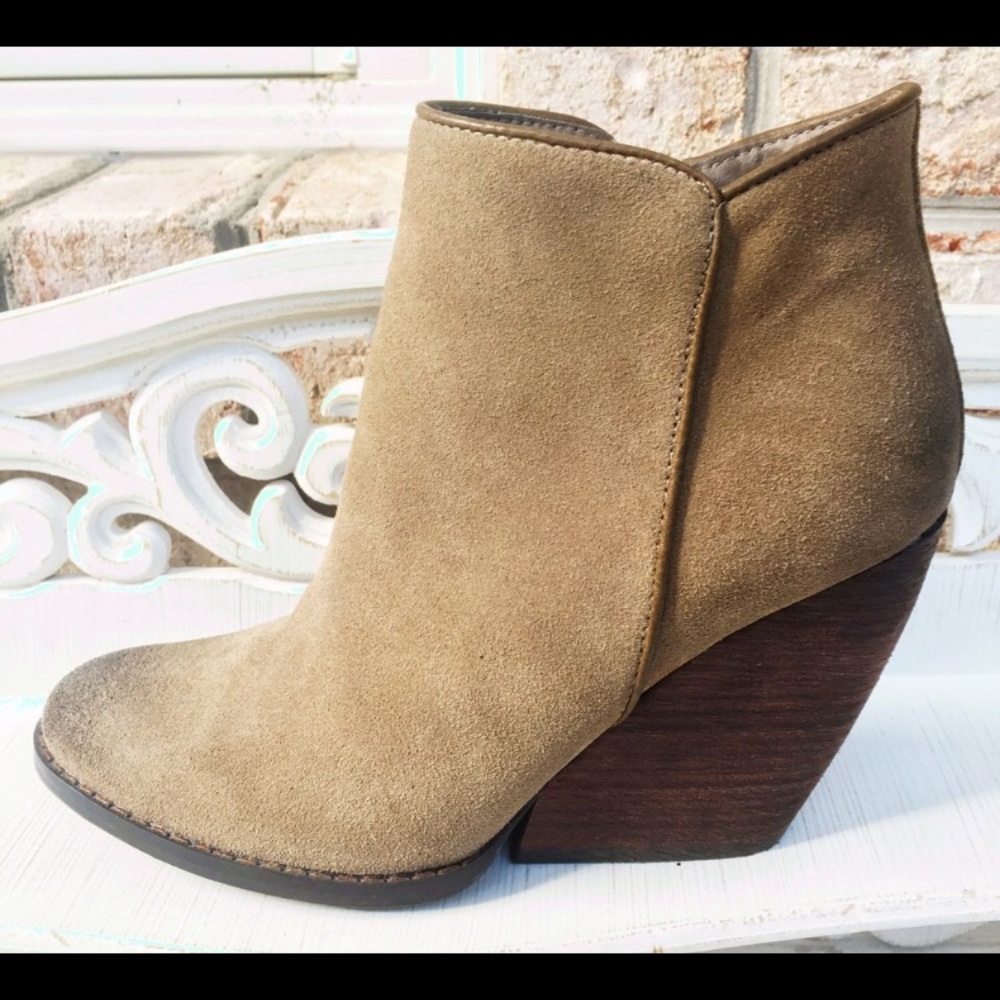 Very Volatile Tan Suede Ankle Boots